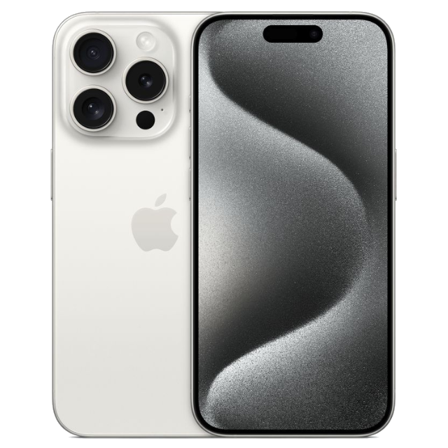 Apple iPhone 15 Pro white titanium